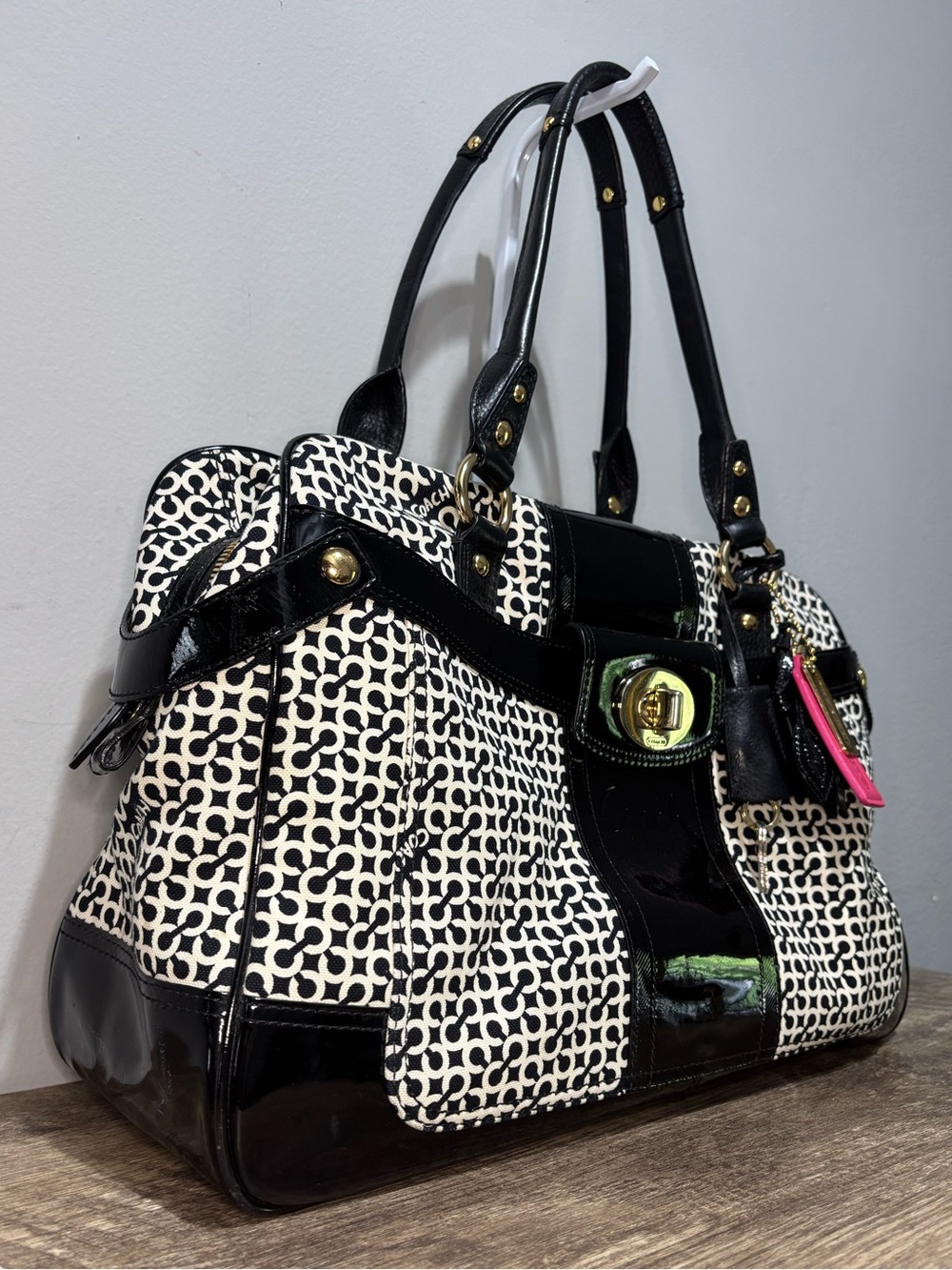 Coach Penelope Op Art Travel Tote - Picture 4 of 12